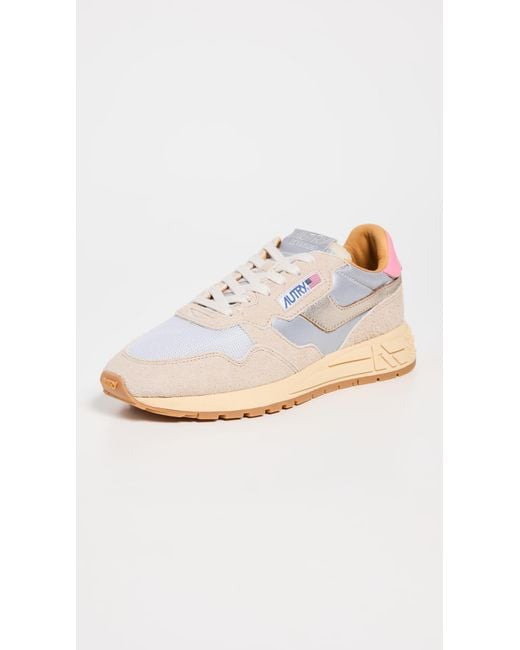 ★AUTRY★REELWIND LOW SNEAKERS IN WHITE AND SILVER SUEDE★ Amazon.com | Autry Reelwind Low Trainers, White Silver, 5.5