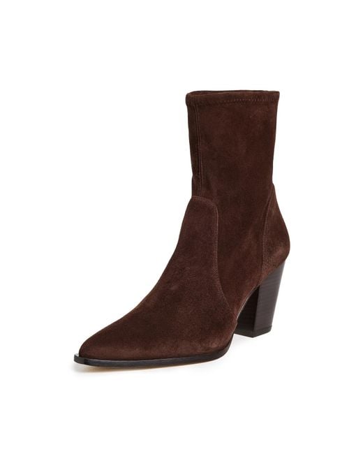 Stuart Weitzman Brown Jolene Booties