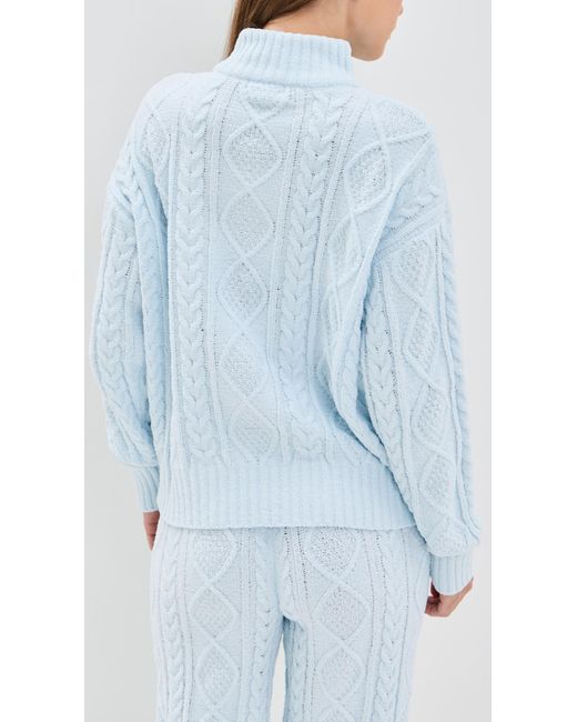 P.J. Salvage Womens Cable Knit Lounge Top Style-RKCLLS