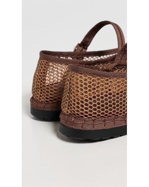 Flabelus Brown Isabella Mesh Flats