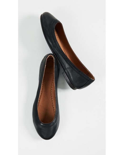 frye flats black