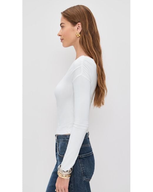 Le Bos White Gianna Top