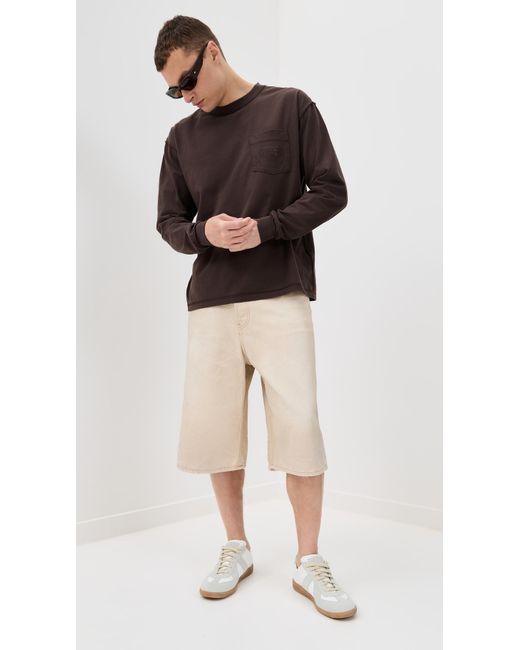 MM6 by Maison Martin Margiela Black Long Sleeve Top for men