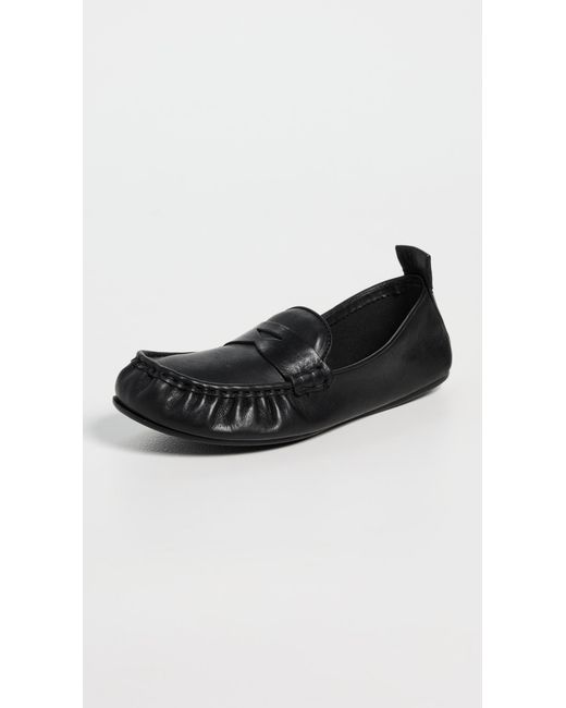 Acne Black Leather Flats