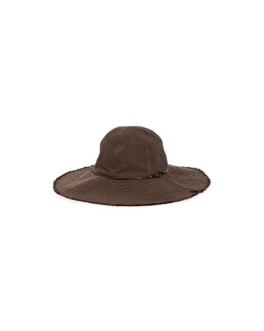 Rag & Bone Brown Lily Canvas Sun Hat
