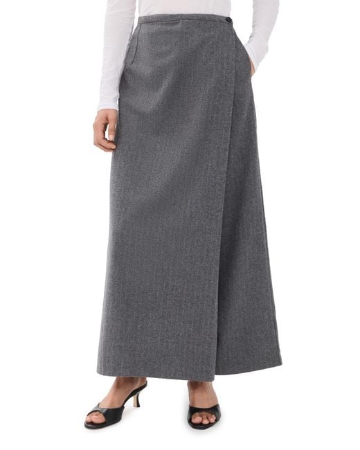 Source Unknown Gray Herman Wrap Trousers