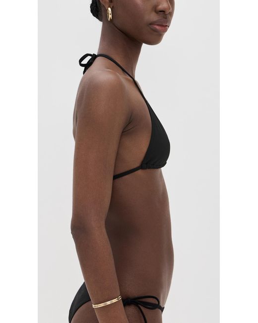 ÉTERNE Black Isla Triangle Bikini Top