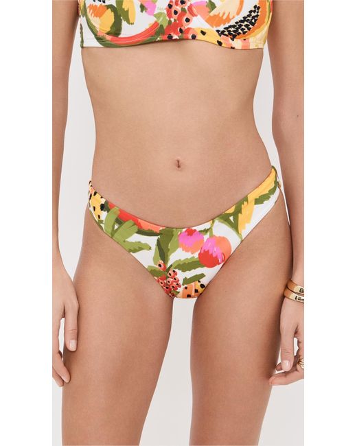 Farm Rio Red Fruits Paradise Low Bikini Bottoms