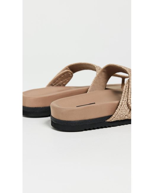 Roam Natural Raffy T Strap Slides