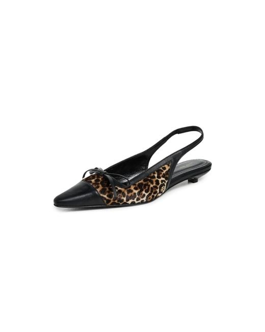 Anine Bing Black Zoey Slingback Heels