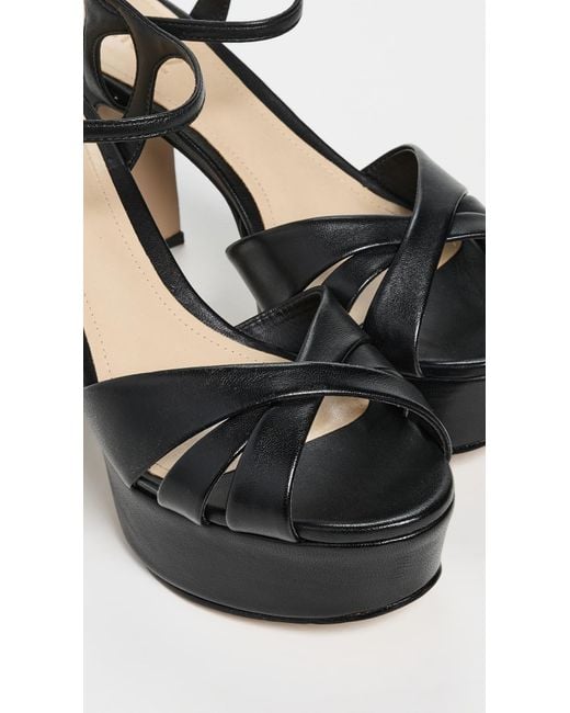 SCHUTZ SHOES Black Keefa Platform Heels