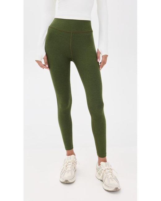 Beyond Yoga Green Spacedye Ready Midi Leggings