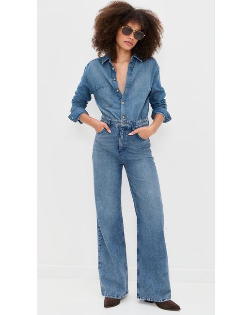 Ba&sh Blue Bloom Jumpsuit