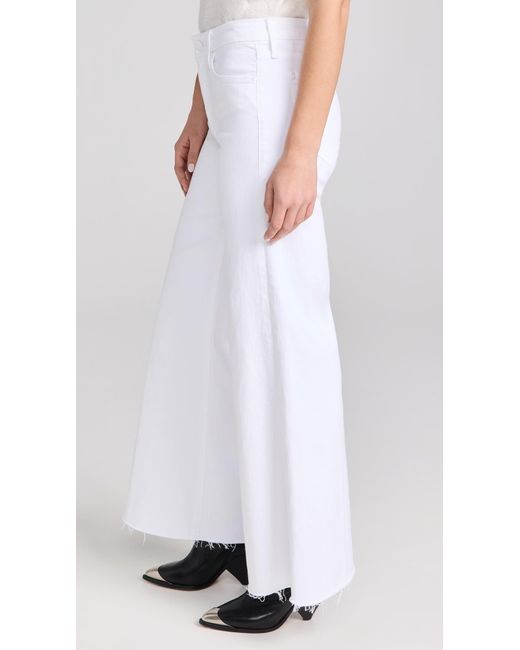 Mother White The Roller Fray Jeans
