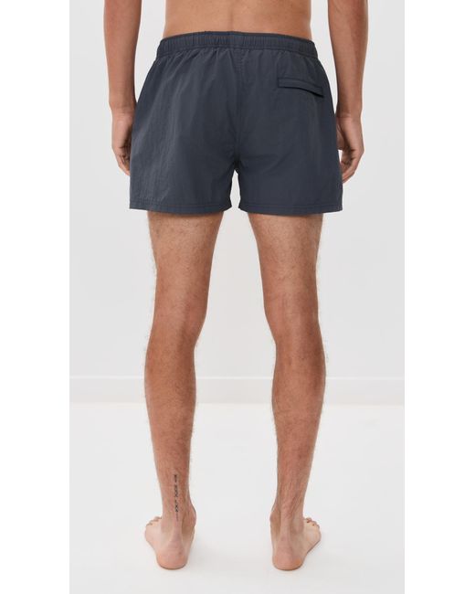 AUTO-REPLY Blue Solid Sebastian Swim Trunks 4 for men