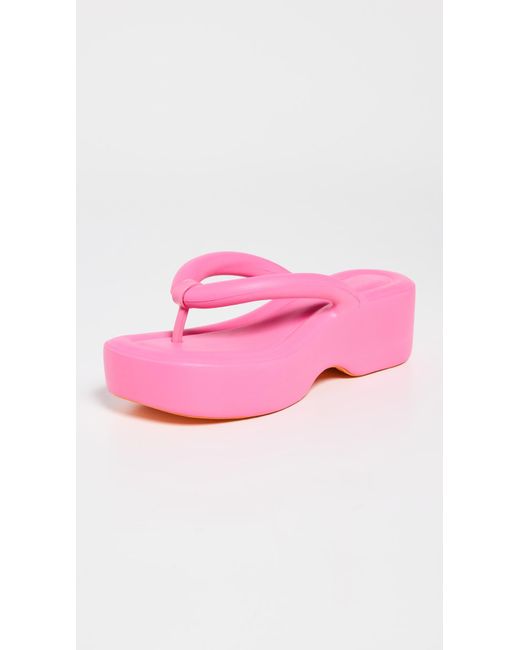 Melissa Free Platform Flip Flop in Pink Lyst