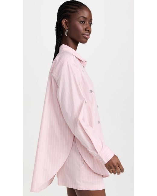 Le Superbe Pink Over You Striped Shirt