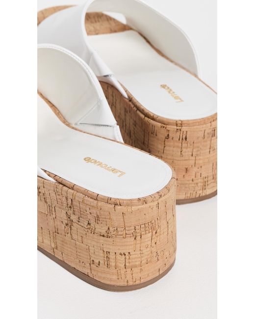 Larroude White Charli Sandals