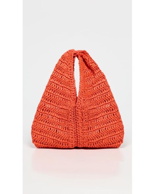 A.L.C. Orange A. L.C. Simone Raffia Bag