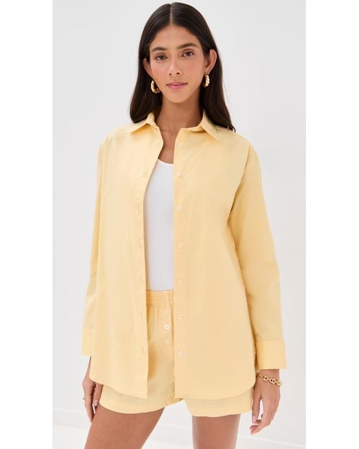 Le Bos Orange Cecillia Button Down