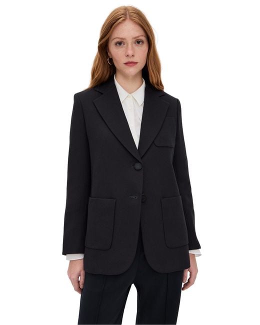 Veronica Beard Black Bankes Dickey Jacket