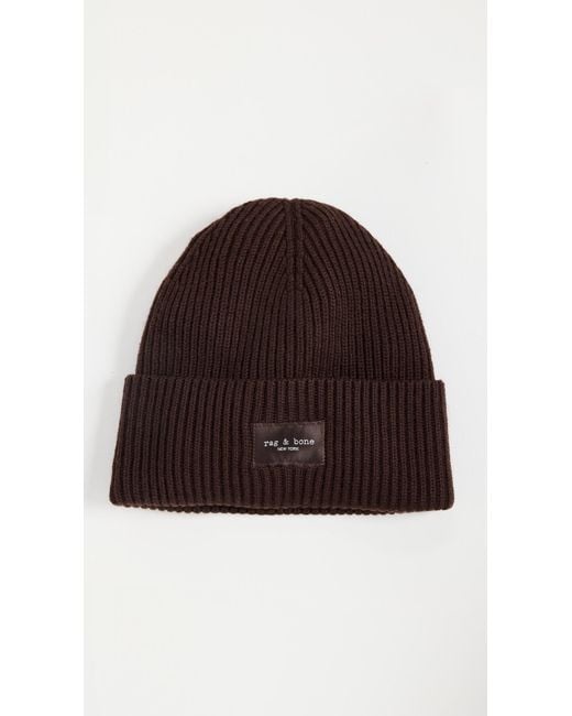 Rag & Bone Brown Blake Beanie