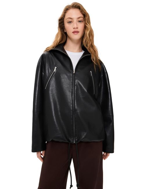 Nanushka Black Aiman Jacket
