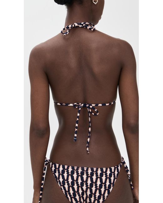 LaDoubleJ Black Triangle Bikini Top