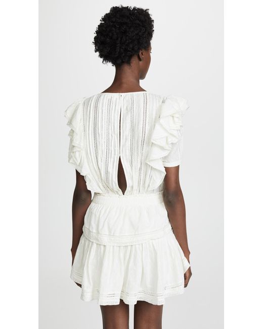 LoveShackFancy White Natasha Dress