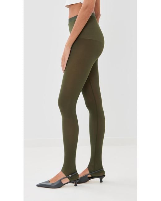 Wardrobe NYC Green Wardrobe. Nyc Sheer Stirrup Leggings