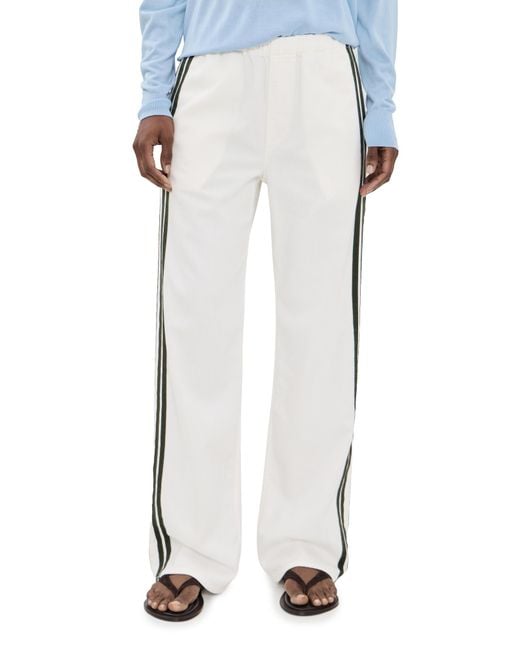 Rag & Bone White Featherweight Logan Pull On Track Pants