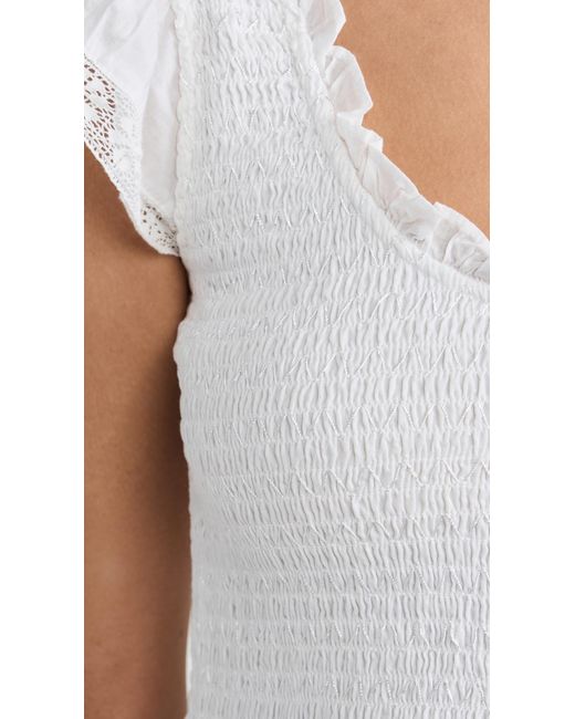 LoveShackFancy White Chessie Dress