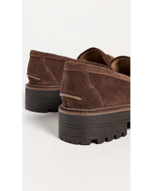 Sam Edelman Brown Lea Platform Loafers