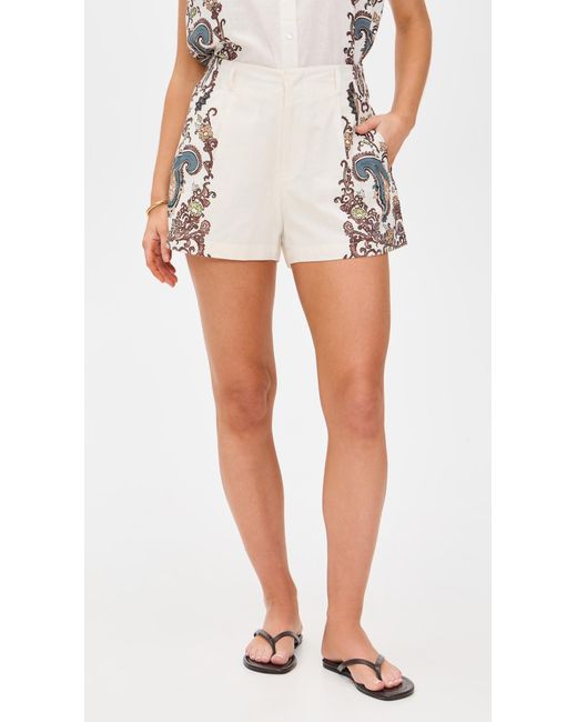 Cleobella White Sebastian Shorts