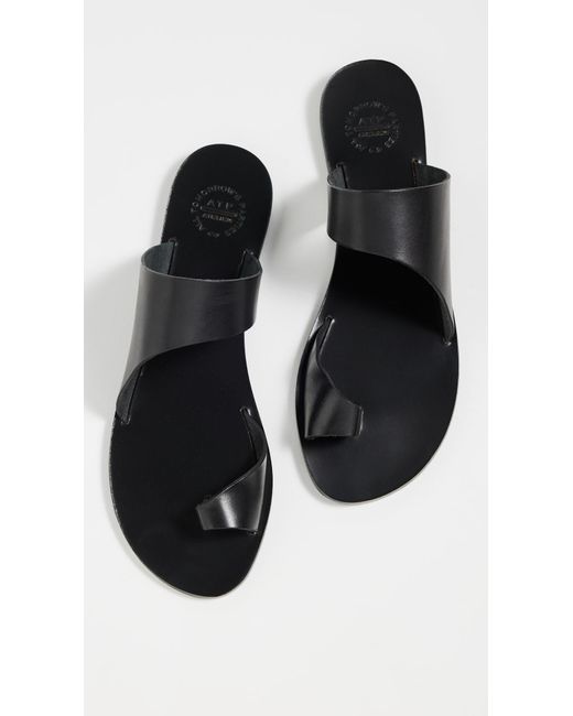 Atp Atelier Black Centola Sandals
