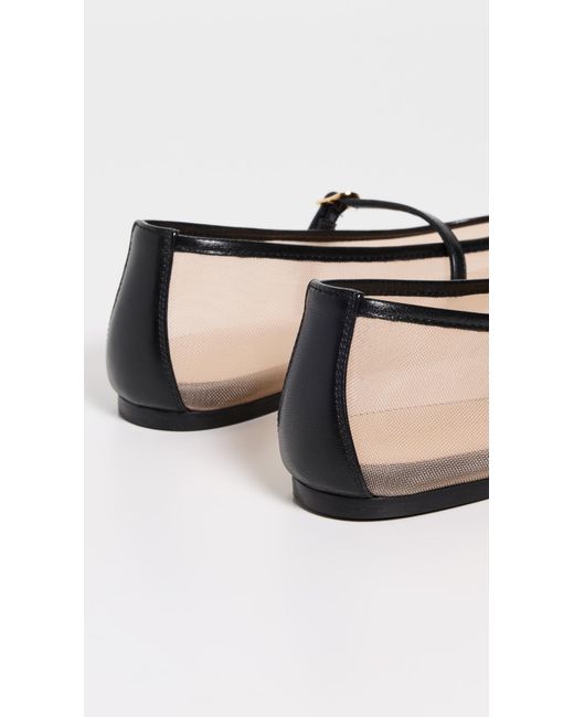 Stuart Weitzman Black Bareitall Mary Jane Sandals