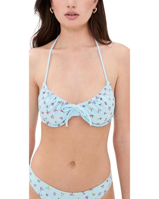 Solid & Striped Blue The Lolita Top