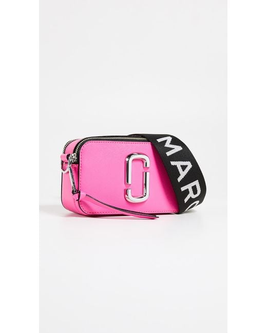 Marc Jacobs Snapshot Fluoro Bag In Bright Pink Leather With Polyurethane Coating Lyst Canada