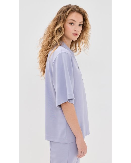 BITE STUDIOS Purple Jersey Short Sleeve Shirt