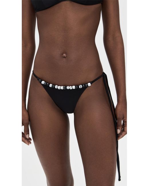 Sir Black Baci Beaded String Bikini Bottoms