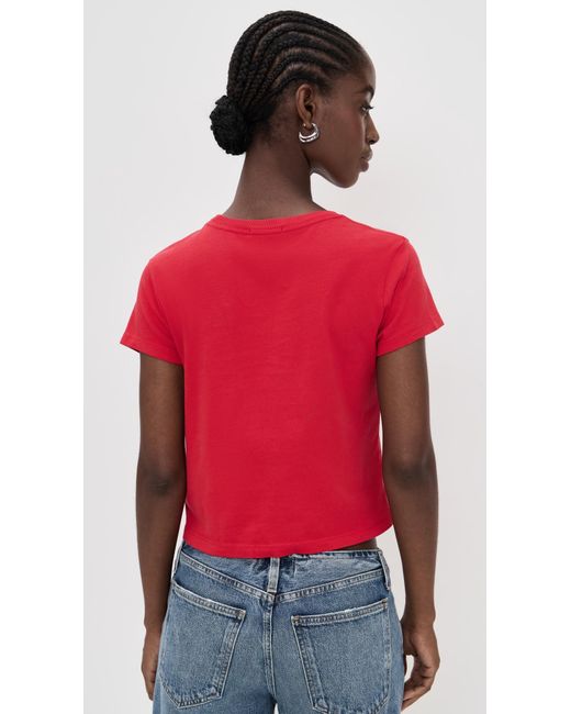 Agolde Red Adine Shrunken Tee