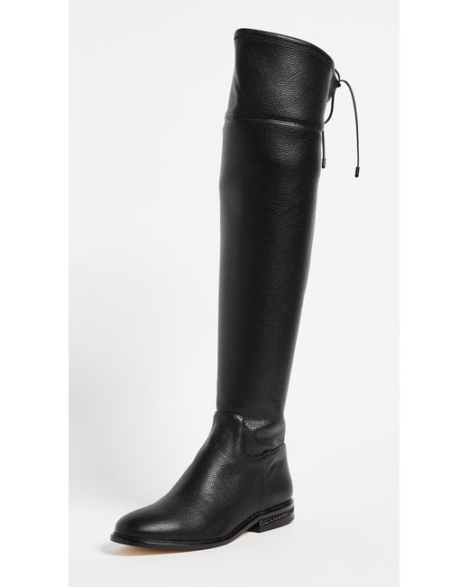 MICHAEL Michael Kors Black Jamie Flat Over The Knee Boots