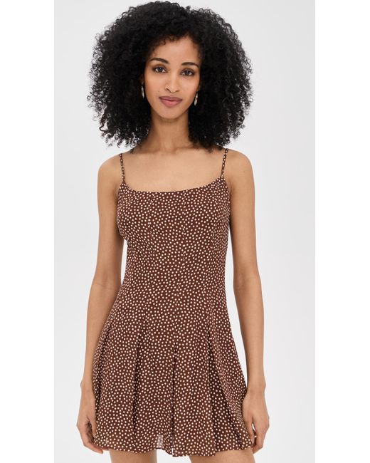 Reformation Brown Annelise Dress