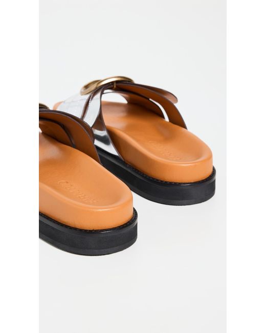Farm Rio Black Daisy Slides