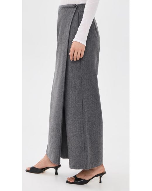 Source Unknown Gray Herman Wrap Trousers