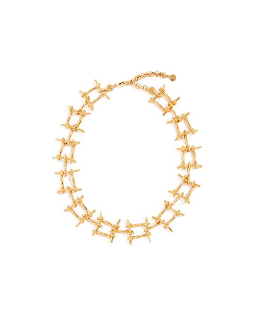 rabanne Gold Wire Choker Necklace