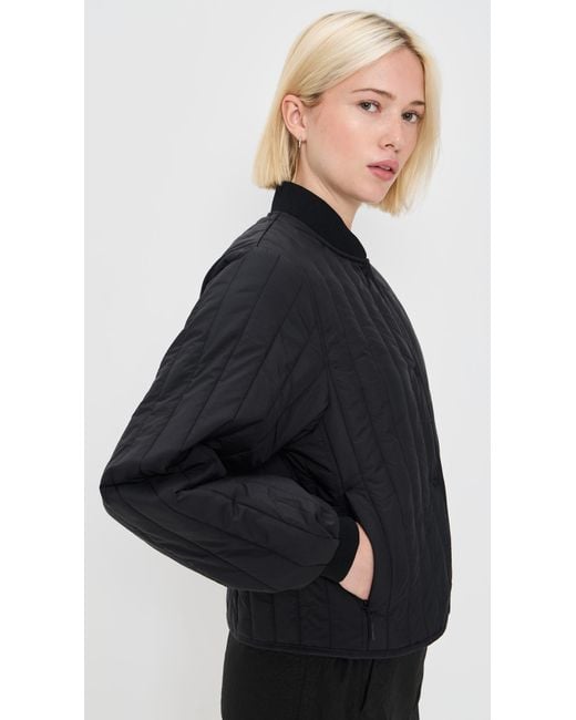 Rains Black Banja Liner Bomber W Jacket T1