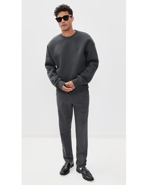 AMI Black Big Adc Sweatshirt for men