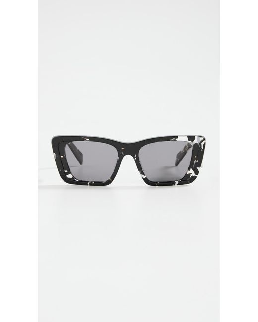 Prada Black Pr 08ys Butterfly Sunglasses