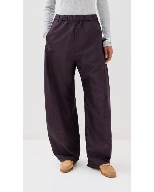 Tibi Blue Crispy Nylon Winslow Pants